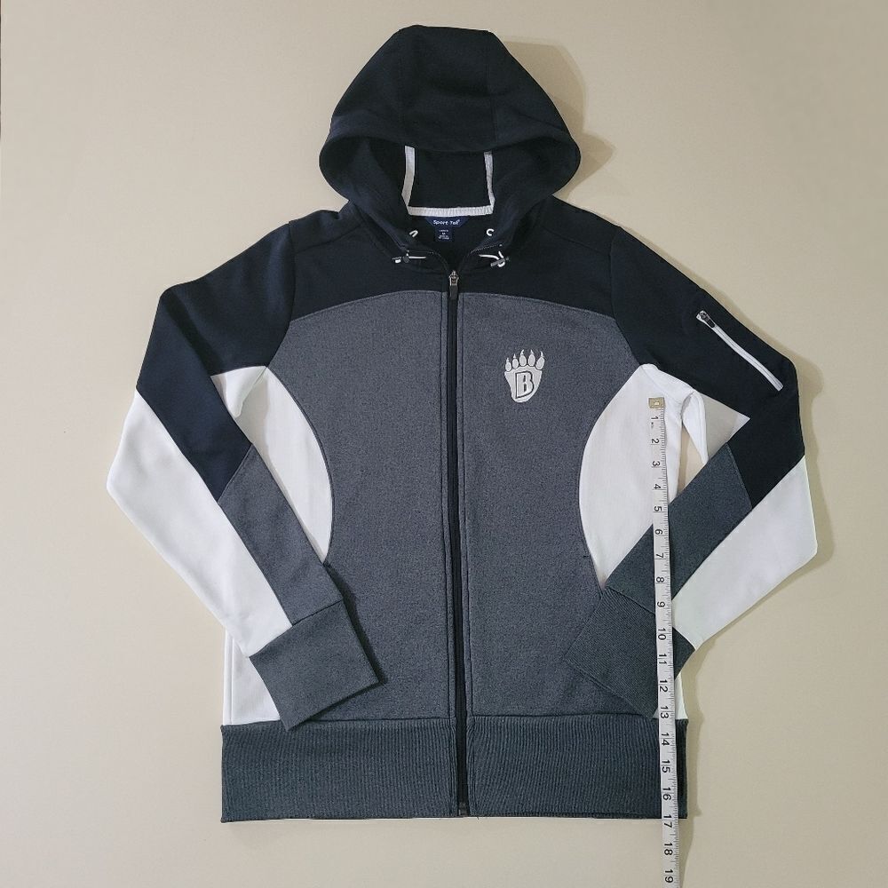 Sport-Tek Ladies Tech Fleece Colorblock Full-Zip Hooded Jacket - Picture 9 of 15
